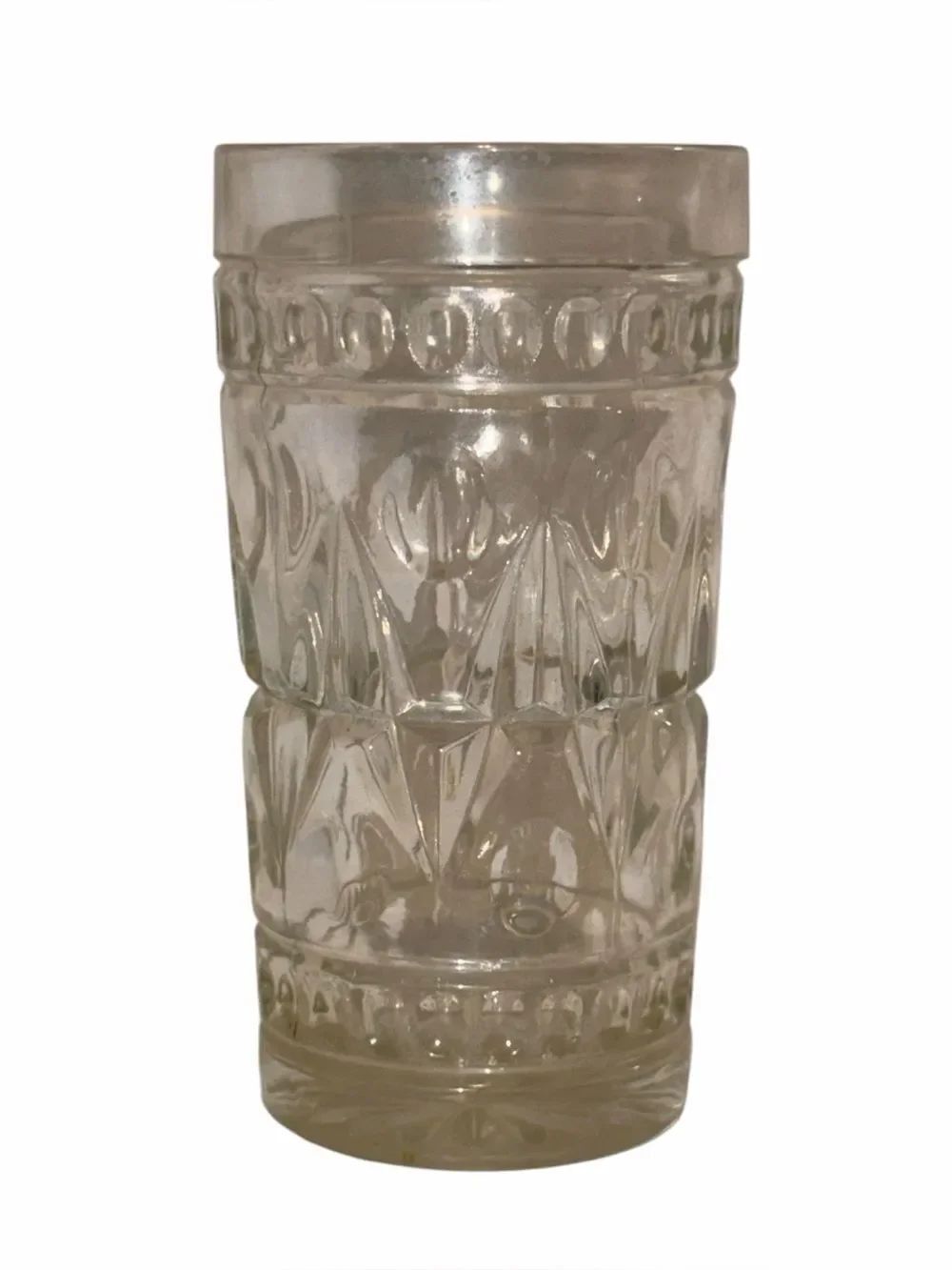 Vintage Colony Park Lane Clear Glass Tumbler Indiana Glass MCM 1957 MINT